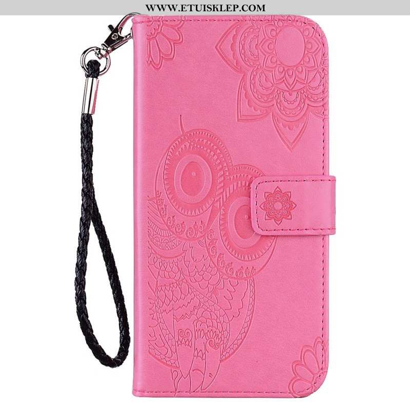Etui Folio do Samsung Galaxy S23 5G Sowa Mandala I Smycz
